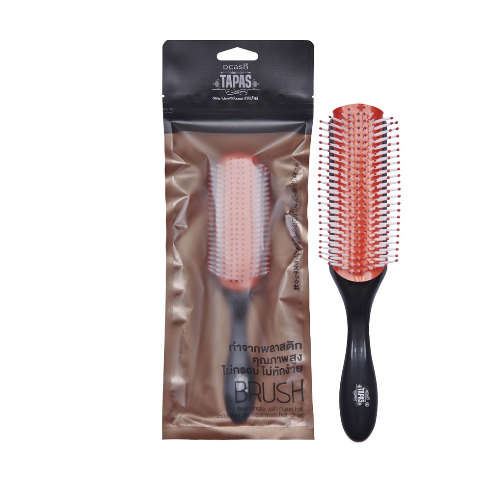 Dcash Tapas TOK2401 (4010) ดีแคช ทาปาส หวีแปรงเปียกด้ามดำ