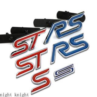 สติกเกอร์โลโกตัวอักษร RS ST S โลหะ สำหรับรถ ford escort explorer f 150