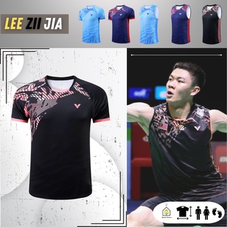 เสื้อกีฬาแขนกุด ลายทีม Victor Lee Zii Jia Badminton Jersey Malaysia 2022