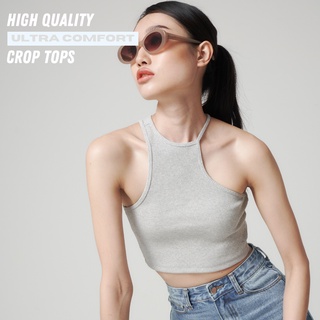 Ultra-Comfort Not Basic Crop-Top - Grey (READY-TO-SHIP)