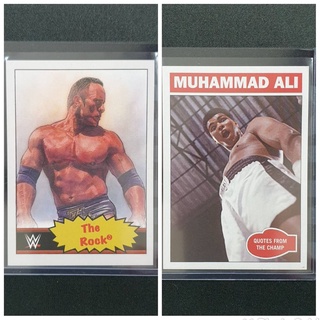 การ์ด Topps Living The Rock และ การ์ด Muhammad Ali