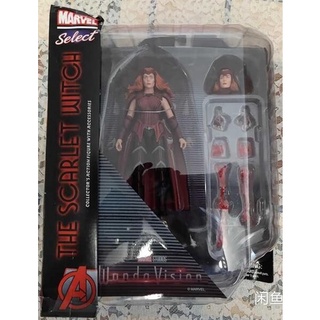 ของเล่นมาเวล ขนาดหุ่น7นิ้ว Marvel Select WandaVision TV The Scarlet Witch Figure