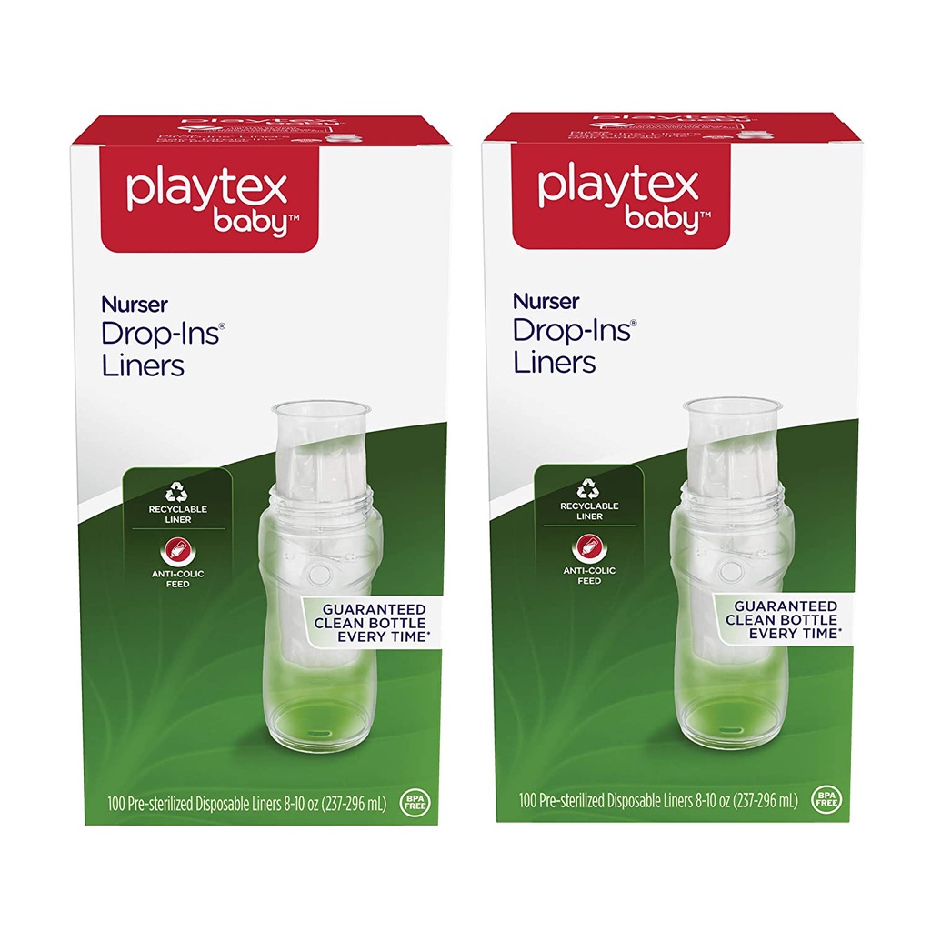 ถุงนมรีฟิล 8-10 oz สำหรับเดินทาง ใส่ขวด Playtex Nurser พีเจ้นคอกว้าง ขวดนมใช้แล้วทิ้ง ขวดนมพกพา