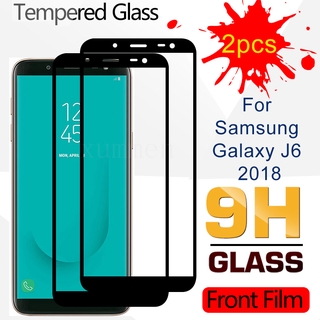 ฟิล์มกระจกนิรภัยกันรอยหน้าจอ แบบเต็มจอ สําหรับ Samsung Galaxy J6 J5 J4 J3 A12 A31 Pro Plus Prime 2016 2018 2 ชิ้น