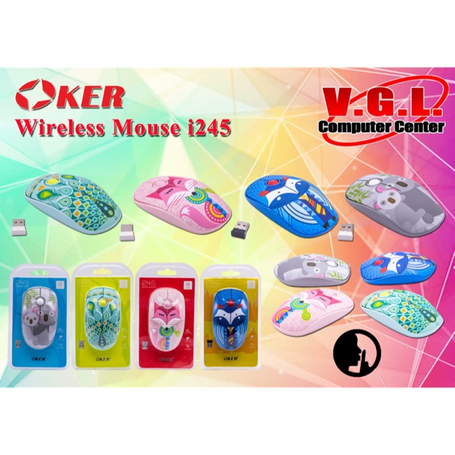 เมาส์ไร้สาย Mouse Wireless OKER i245