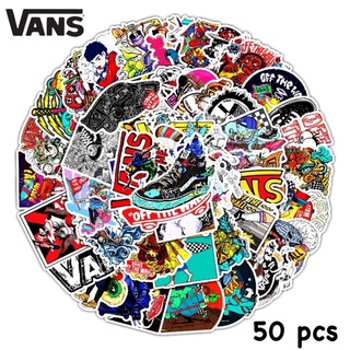 สติ๊กเกอร์ VANS 256 แวนส์ 50ชิ้น van skateboard แวน รองเท้าVANS รองเท้าแวน รองเท้าแวนส์ สเก็ตบอร์ด สเก็ตบอด surf skate