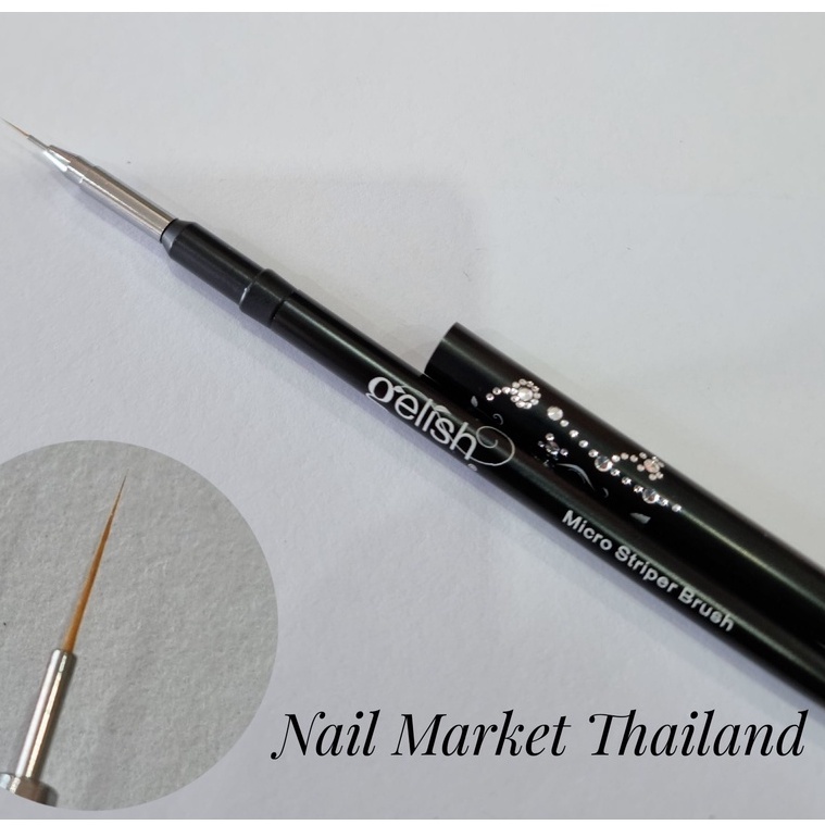 พู่กันเพ้นท์ลายและวาดเส้น micro Striper Gelish Harmony ของแท้นำเข้าจากUSA พร้อมส่ง พู่กันเพ้นท์เล็บ