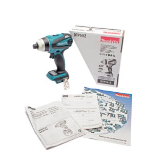 MAKITA สว่านไร้สาย แรงดันไฟฟ้า 18 โวลต์ ทำงาน 4 ระบบ คือ โหมด Impact-driver โหมดเจาะ โหมดเจาะหัว รุ่น DTP141Z