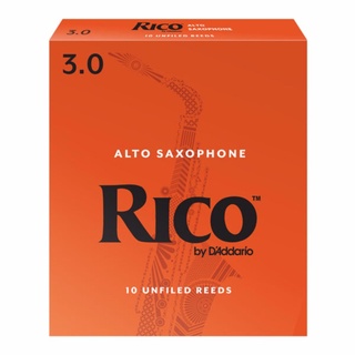 Rico ลิ้นอัลโต แซกโซโฟน กล่องส้ม Alto saxophone reeds orange box NO.3 (กล่องละ 10 อัน)