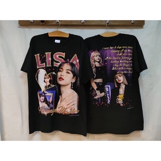 เสื้อยืดคอกลมลาย LISA’BLACKPINK