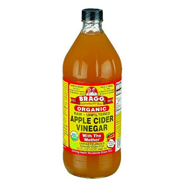 Apple Cider Vinegar BRAGG USA 946 ML. น้ำส้มสายชูหมัก จาก แอปเปิ้ล ไซเดอร์ ( 1 ขวด)