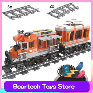 ชุดของเล่นตัวต่อรถไฟ พร้อมราง รถไฟทริปยาว