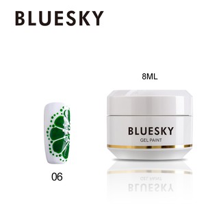 สีเพ้นท์เล็บ เพ้นท์ติ้งเจล Bluesky gel polish painting gel 06 สีเขียว