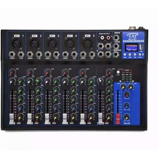 มิกเซอร์ MG07 มิกซ์เซอร์ 7 แชลแนล Sound Mixer 7-Channel รองรับบลูทูธ USB MP3