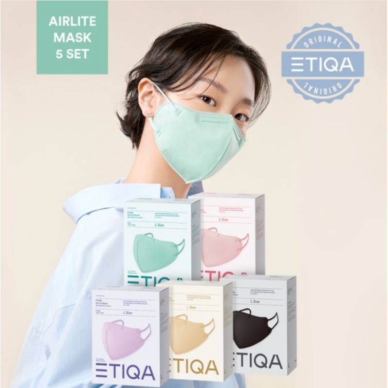 พร้อมส่ง Etiqa Airlite round basic กรอง4ชั้น