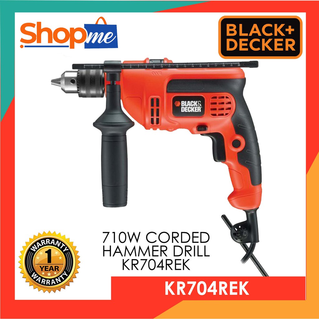 BLACK & DECKER 710W ค้อนเกลียว KR704REK