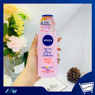 NIVEA Dewy Sakura White lotion 200ml นีเวีย โลชั่น ดิวอี้ ซากุระไวท์ 200มล.1ชื้น