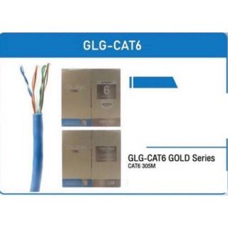 สายแลน 305 เมตร ภายใน INDOOR UTP LAN CABLE CAT6e GLink รุ่น Gold รหัสGLG-6003