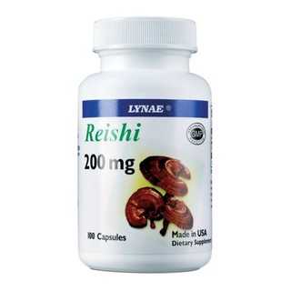 LYNAE อาหารเสริมผงเห็ดหลินจือ Reishi 200 mg 100 Capsules