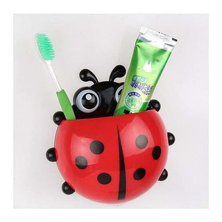 ที่เก็บแปรง ที่เก็บแปรงสีฟัน รูปเต่าทอง ที่เก็บยาสีฟันติดผนัง Organizer Tooth Brush Holder Kumbang คละสี T0467