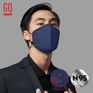 GQMax™ Mask หน้ากากผ้าสะท้อนน้ำและกันฝุ่น PM2.5 สีกรมท่า