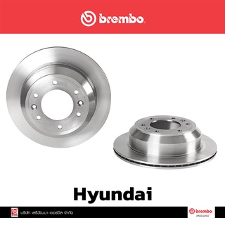 จานเบรก Brembo หลัง 324มิล Hyundai H1 2.5 CRDi ปี 2008 ขึ้นไป เบรคเบรมโบ้ 09 B612 10 (ราคาต่อ 1 ข้าง)