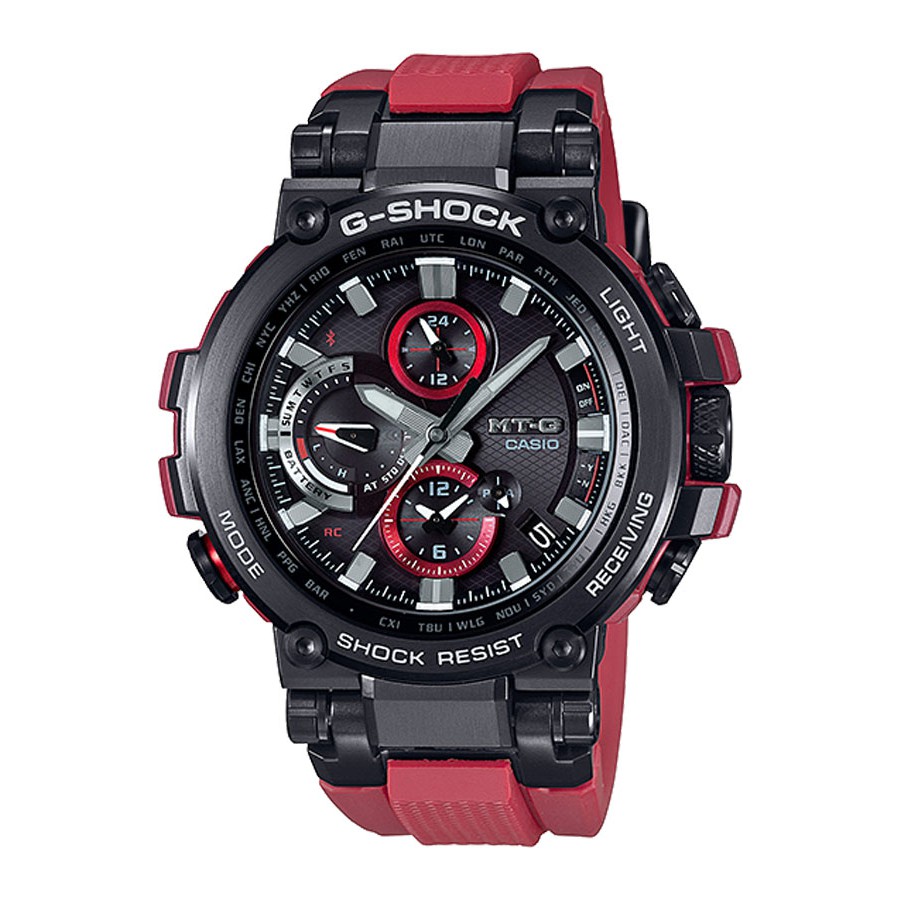 Casio G-Shock นาฬิกาข้อมือผู้ชาย สายเรซิน รุ่น MTG-B1000,MTG-B1000B,MTG-B1000B-1A4 - สีแดง