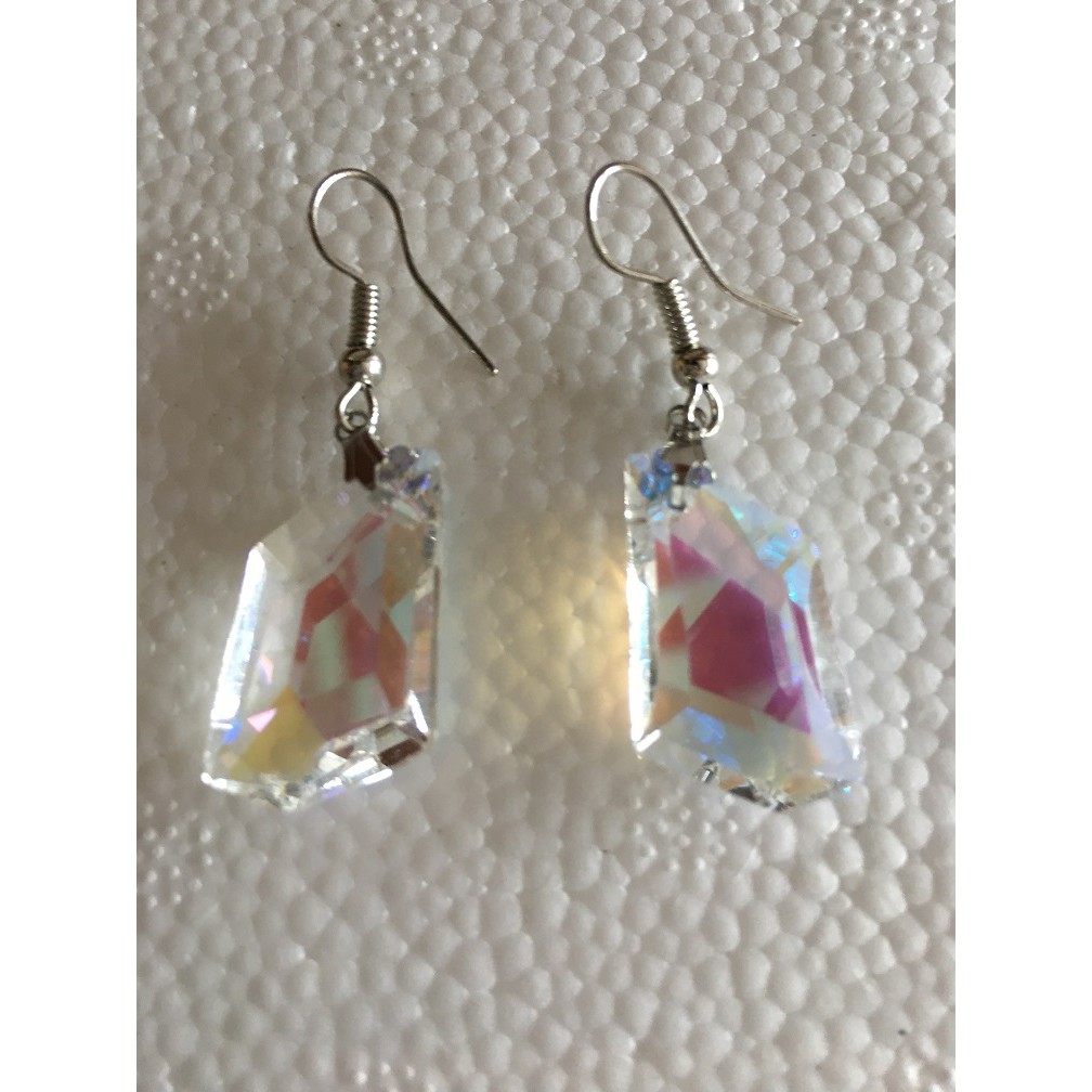 ส่งฟรี Best Express ต่างหูห้อยคริสตัล ใส่แล้วสวย