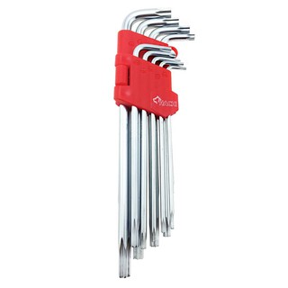 wrench TORX KEY SET (EXTRA LONG) HACHI 9EA/SET Hand tools Hardware hand tools ประแจ ประแจหัวทอร์ก (รุ่นยาวพิเศษ) HACHI 9