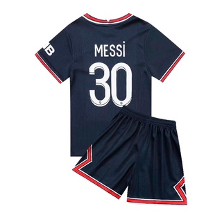 เสื้อกีฬาฟุตบอล Messi Jersey แฟชั่นฤดูร้อน สําหรับเด็กผู้ชาย และเด็กผู้หญิง