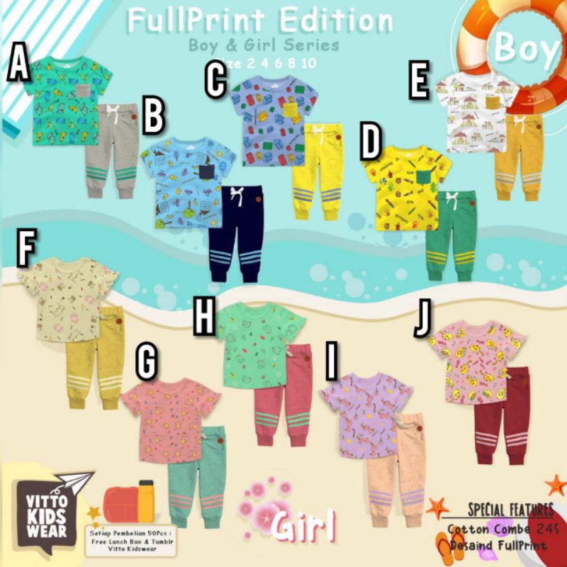Vitto KIDSWEAR FULL PRINT SET
