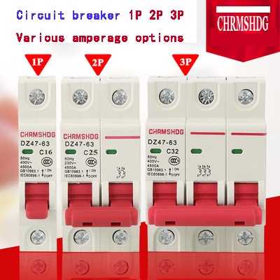 1 PCS DZ47LE-63 10A 16A 20A 25A 32A 40A 50A 63A ในครัวเรือนป้องกันการรั่วซึม