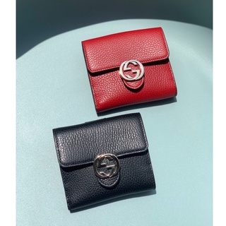 GUCCI Interlocking mini Wallet ของแท้ 100% [ส่งฟรี]