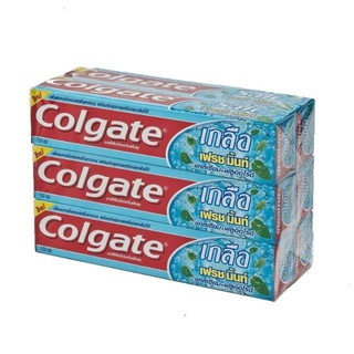 Colgate ยาสีฟัน คอลเกต สูตรเกลือเฟรชมิ้นท์ ขนาด 150กรัม/หลอด แพ็คละ6หลอด Fresh Mint