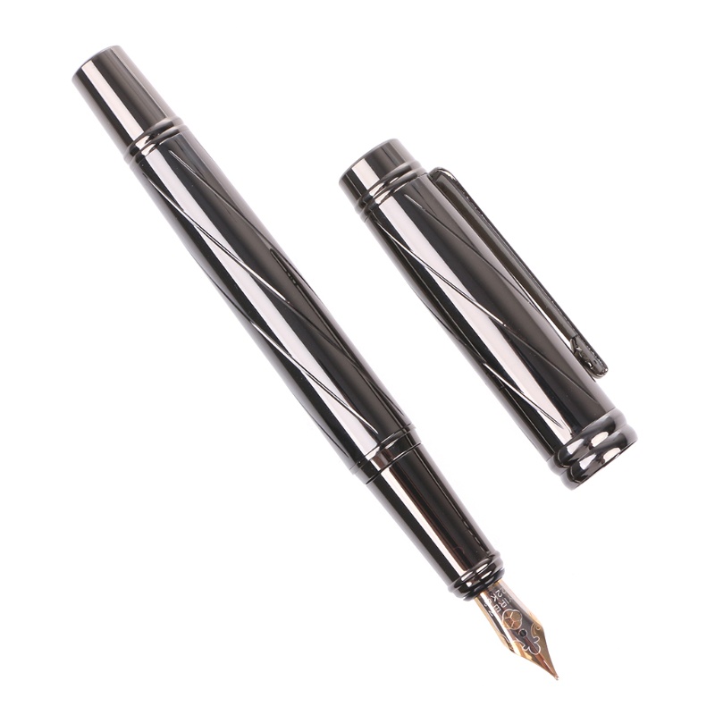 SUIT Vintage Luxury Men s Metal Medium Nib 0 5mm Fountain Pen Writing Tool Supplies