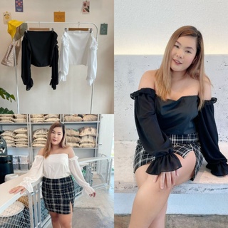 เกาะอกแขนชีฟอง สาวอวบอ้วน เสื้อผู้หญิงไซส์ใหญ่ เสื้อผ้าสาวอวบ