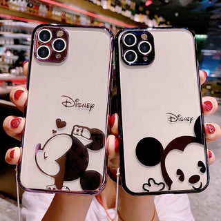 เคสไอโฟน IPhone 12 12promax เคสมือถือคู่ IPhone Case 11 11pro 11promax ป้องกันการตก XR XSMAX น่ารัก กาวอ่อน 7 8Plus เรียบ SE X XS เคสโทรศัพท์ซิลิโคน Wsd4