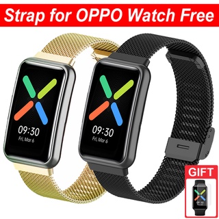 Milanese สายนาฬิกาข้อมือ สเตนเลส สําหรับ OPPO Watch Free