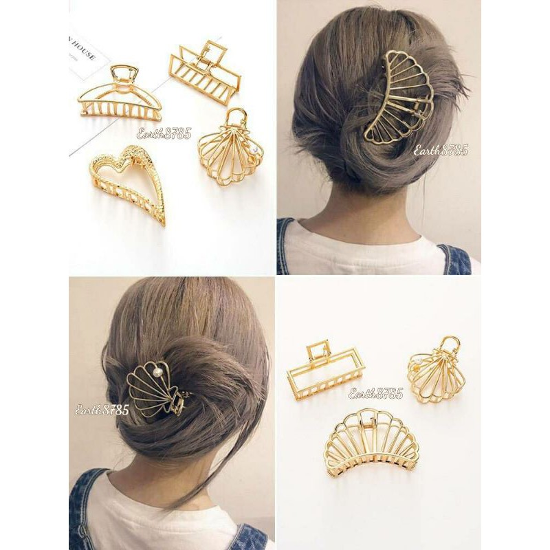 กิ๊บหนีบผมโลหะสีทอง สินค้าพร้อมส่ง