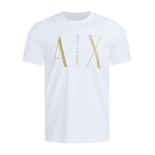 Armani Exchange Armani เสื้อยืดแขนสั้นพิมพ์ลายตัวอักษรสําหรับผู้ชาย 3Hztrc - Zjz8Z