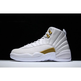 I2re Air Jordan 12 OVO แอร์จอร์แดน โลหะ สีทอง ขาว 873864-102