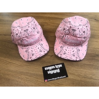 Supreme Bandana Camp Cap Pink