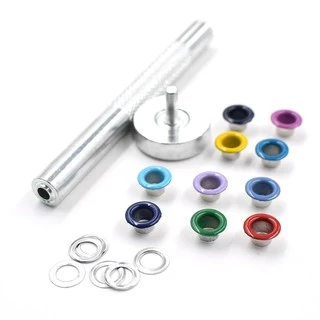 5 มม. สีสเปรย์ตาไก่ Rivets ปุ่มสี หัวเข็มขัดหลากสี Shoelaces eye รูโลหะเครื่องมือตาไก่
