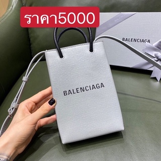 พรี Balenciaga mini shopping bag 593826 กระเป๋าเก็บโทรศัพท์ กระเป๋าสะพายกระเป๋าแฟชั่น หนังแท้ กระเป๋าถือ