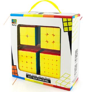 รูบิค รูบิก ของเล่นลับสมอง 2x2, 3x3, 4x4, 5x5 รูบิค MoYu JiaoShi Set 4 ชิ้น