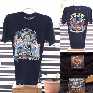 HH เสื้อยืดharley davidsonผ้านุ่มคอฟิตไม่มีข้างcotton100%ไซส์SMLมีมากกว่า40แบบ เสื้อยืดคอกลม