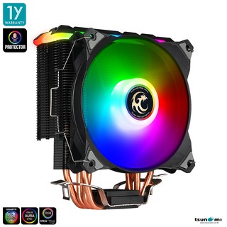 ซีพียูคูลเลอร์ Tsunami Protector Series TSS-6000 (ARGB Armor) 4 Heatpipe 130W TDP CPU Cooler (Intel/AMD Compatible) (รับประกันสินค้า 1 ปี)