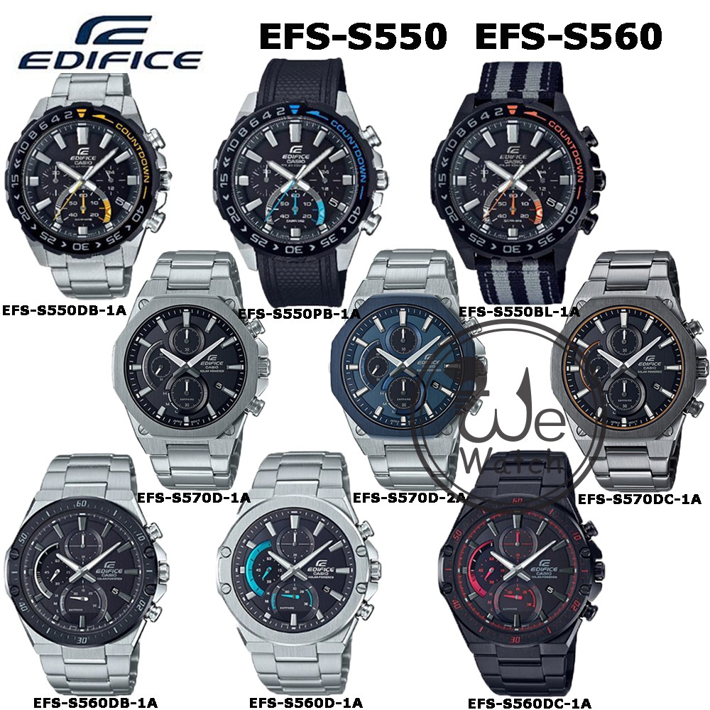 Edifice CASIO EFS-S550 EFS-S560 EFS-S570 SOLAR ประกัน CMG 1 ปี EFS EFS550 EFSS550 EFS560 EFSS560 EFS570