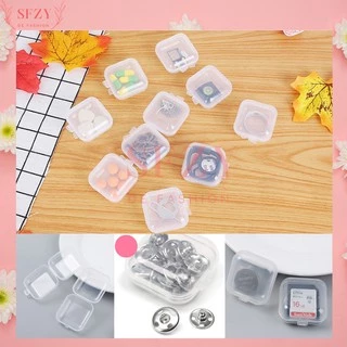 ส่งของทุกวันในไทย🌻กล่องเก็บเครื่องประดับกล่องพลาสติกขนาดเล็ก สำหรับใส่สร้อยคอ สร้อยข้อมือ ต่างหู แหวน ยา หูฟัง ลูกปัด X2