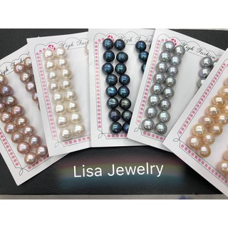 ต่างหูมุก   Pearl earrings 11-12mm